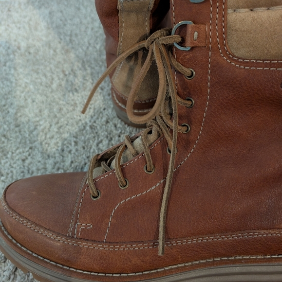Cole Haan Waterproof Lace-up Boots Tan- Size 7.5 - Picture 6 of 16